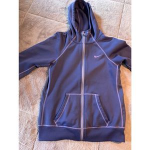 Nike Purple Full Zip Therma Fit Hoodie